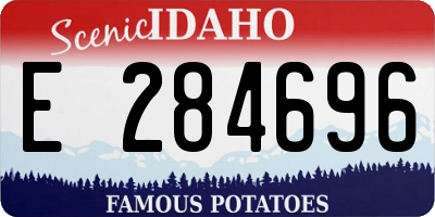 ID license plate E284696