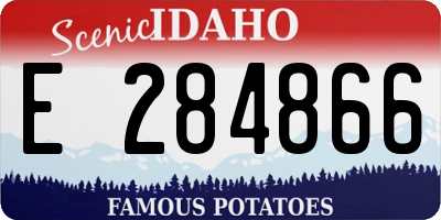 ID license plate E284866