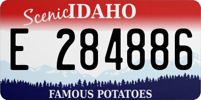 ID license plate E284886