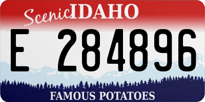 ID license plate E284896