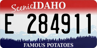 ID license plate E284911
