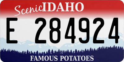 ID license plate E284924