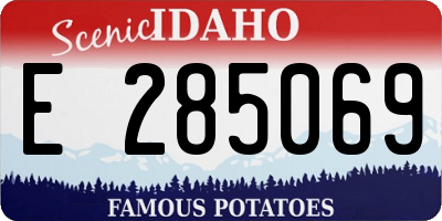 ID license plate E285069