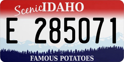 ID license plate E285071