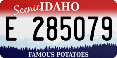ID license plate E285079
