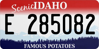 ID license plate E285082