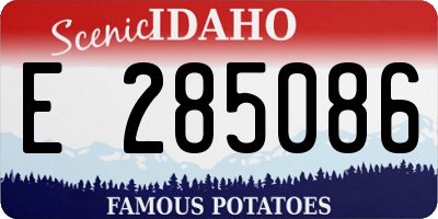 ID license plate E285086