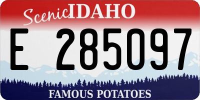 ID license plate E285097