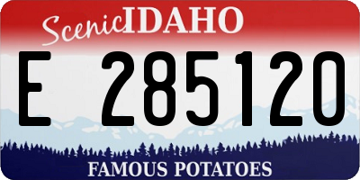 ID license plate E285120