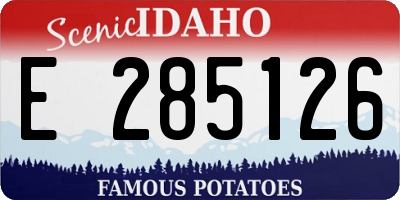 ID license plate E285126