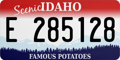 ID license plate E285128