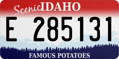 ID license plate E285131
