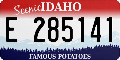 ID license plate E285141