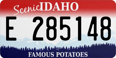 ID license plate E285148