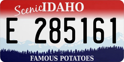 ID license plate E285161