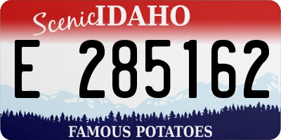 ID license plate E285162