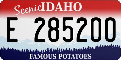 ID license plate E285200
