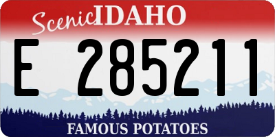 ID license plate E285211