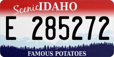 ID license plate E285272