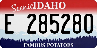 ID license plate E285280
