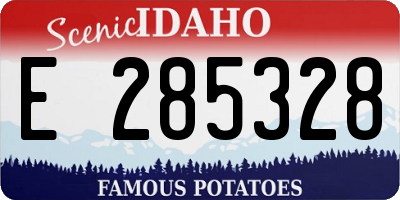 ID license plate E285328