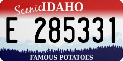 ID license plate E285331