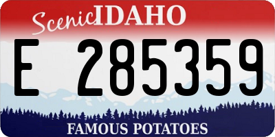 ID license plate E285359