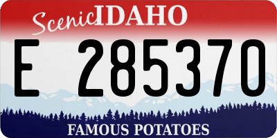 ID license plate E285370