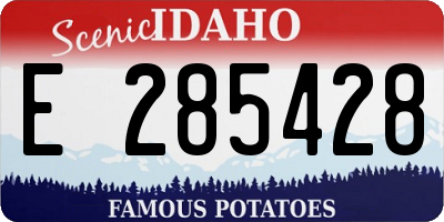 ID license plate E285428