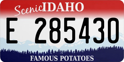 ID license plate E285430