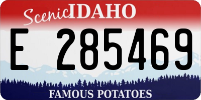 ID license plate E285469