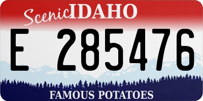 ID license plate E285476