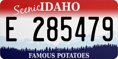 ID license plate E285479