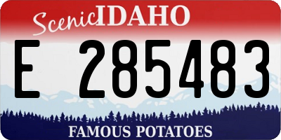 ID license plate E285483
