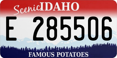 ID license plate E285506