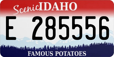 ID license plate E285556