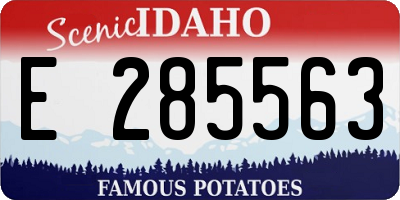 ID license plate E285563