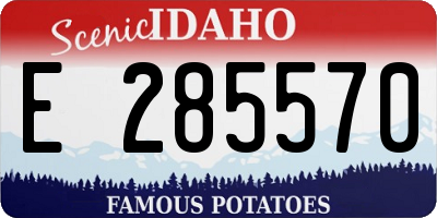 ID license plate E285570