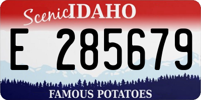 ID license plate E285679