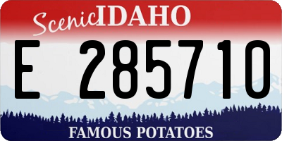 ID license plate E285710