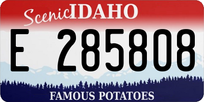 ID license plate E285808