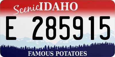 ID license plate E285915