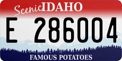 ID license plate E286004