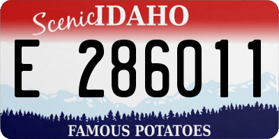 ID license plate E286011