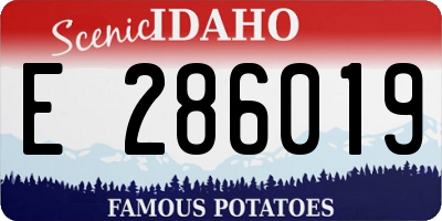 ID license plate E286019
