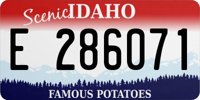 ID license plate E286071