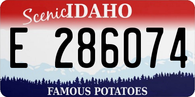 ID license plate E286074