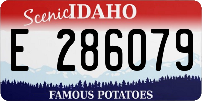 ID license plate E286079