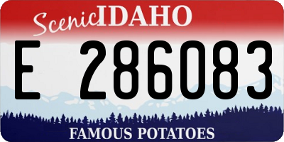 ID license plate E286083
