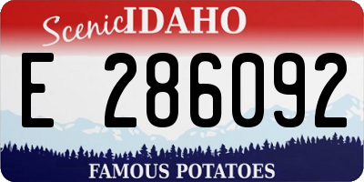 ID license plate E286092